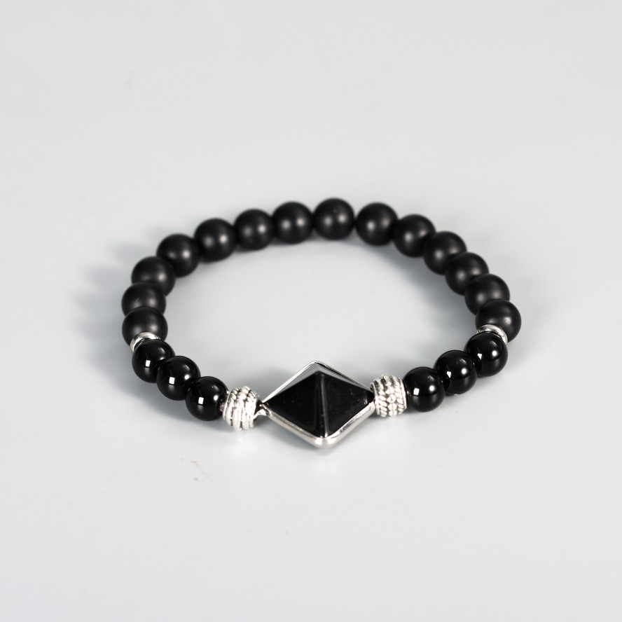 Pyramid Crystal Natural Stone Bracelet